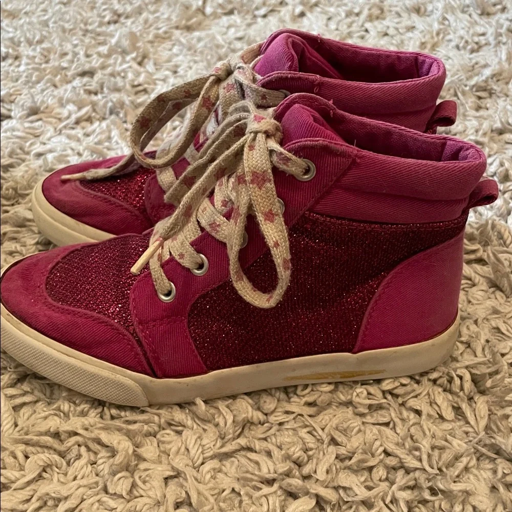 2016 Gymboree “Back to Blooms” Sparkle Sneakers, Size 13